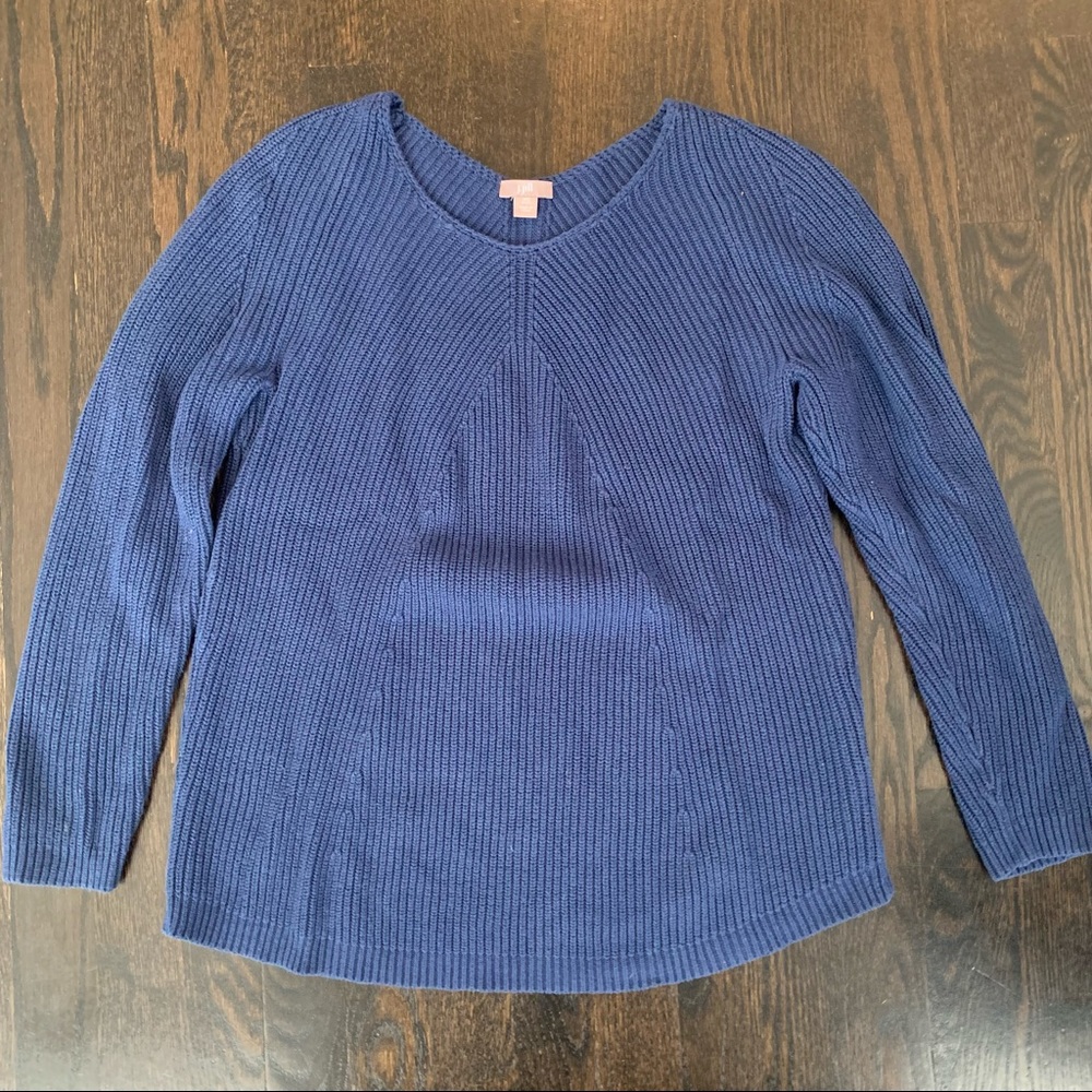 J. Jill Size XS Petite Blue Sweater